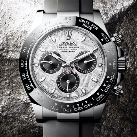 rolex cosmograph daytona all black|Rolex daytona meteorite white gold.